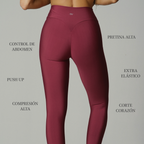Apple CurveUp Leggings Merlot