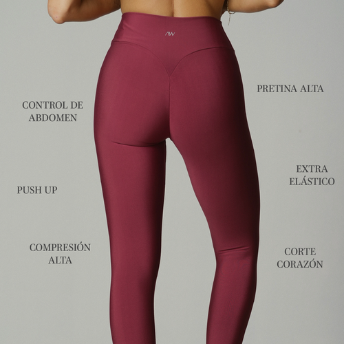 Apple CurveUp Leggings Merlot