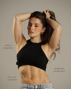 Rib Tank Top Negro
