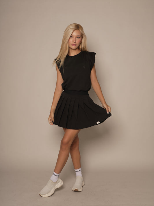 Skirt Pleated Negro