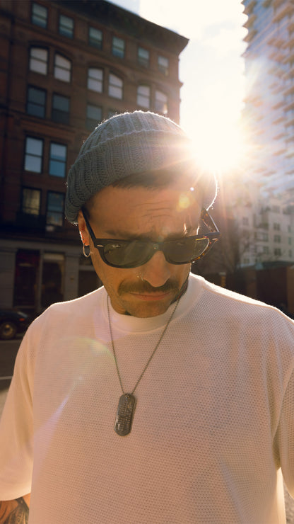 T shirt Box texturizada Blanco