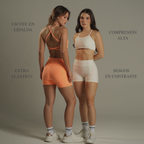 Mix Strappy Sport Bra Crudo