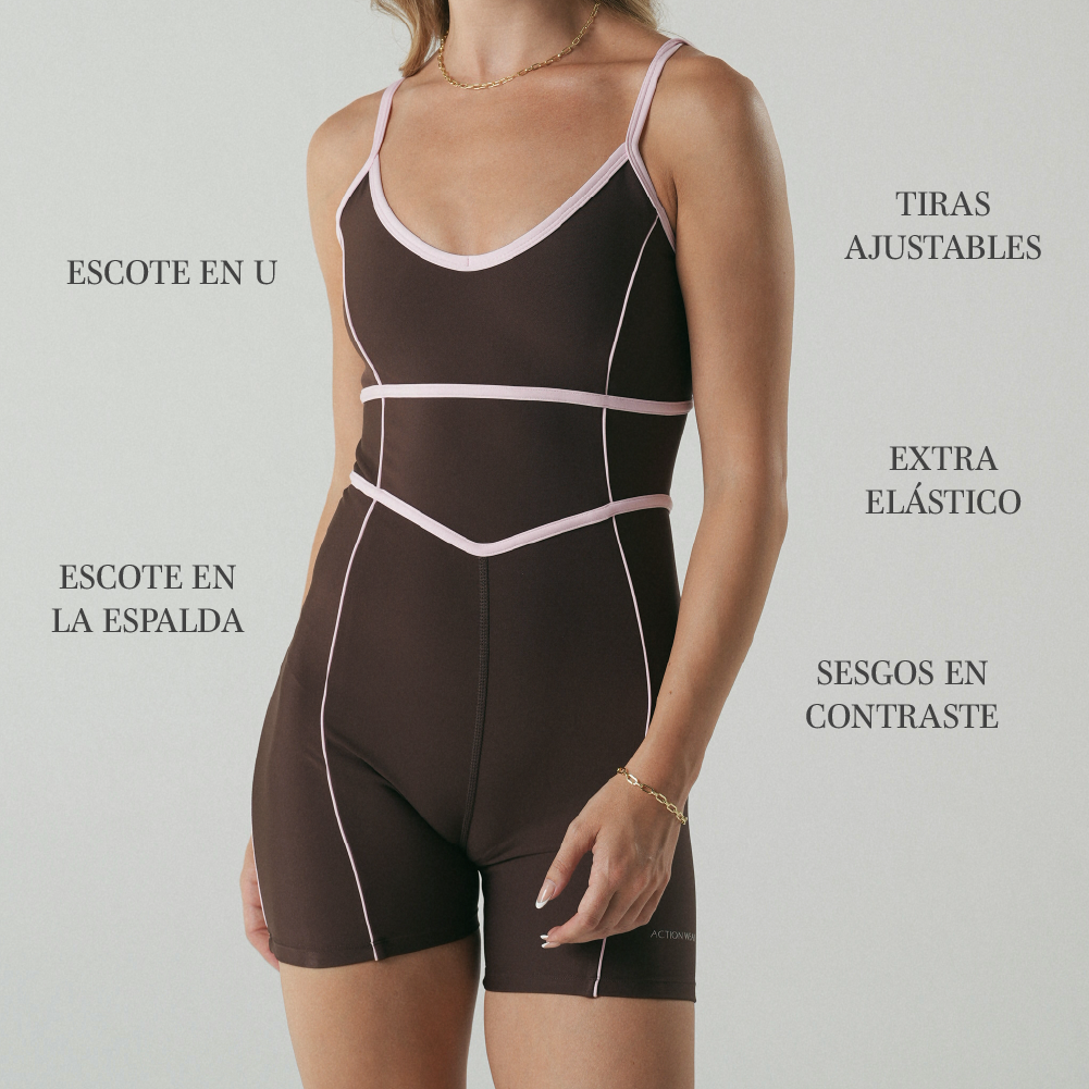 Street Contrast Jumpsuit Macchiato