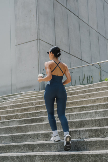 Strappy jumpsuit Sens Azul Noche