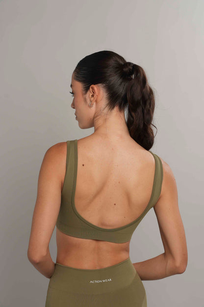 Square bra seamless Willow