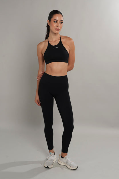 High waist leggings seamless Negro
