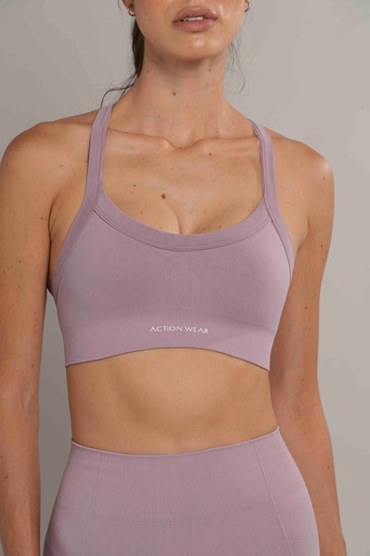 Sculpt Seamless top Lila Oscuro