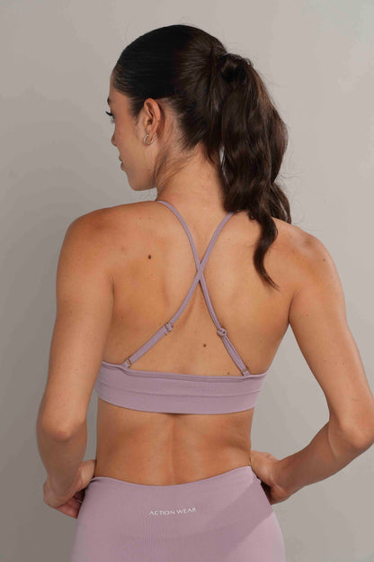 Racerback seamless Lila Oscuro