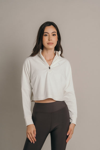 Overzised zip neck  Crudo