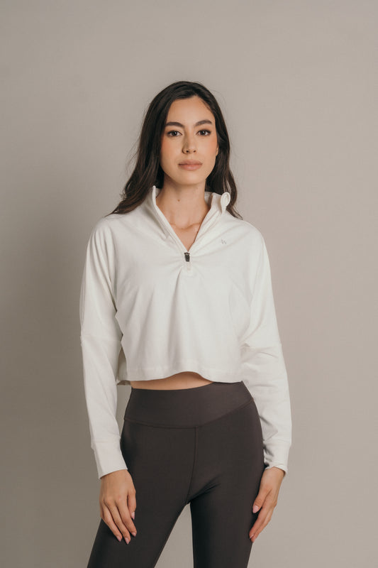 Oversized zip neck Crudo