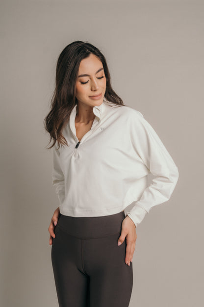 Overzised zip neck  Crudo