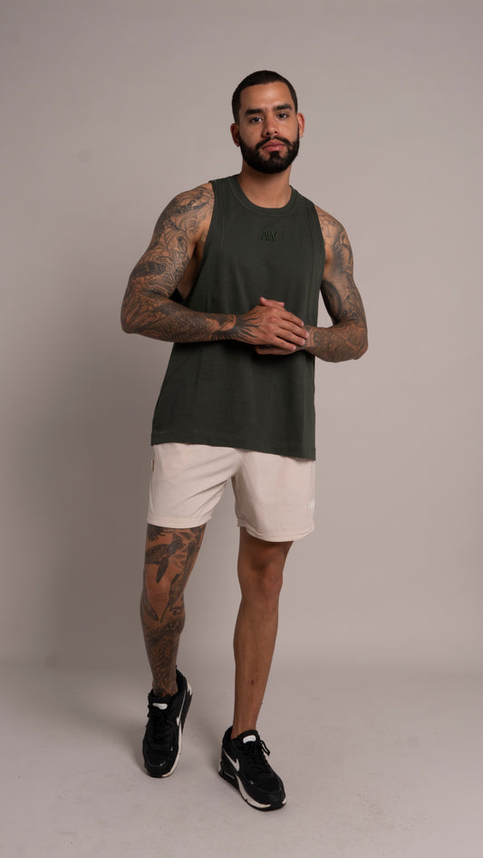 Classic Tank Men Verde militar