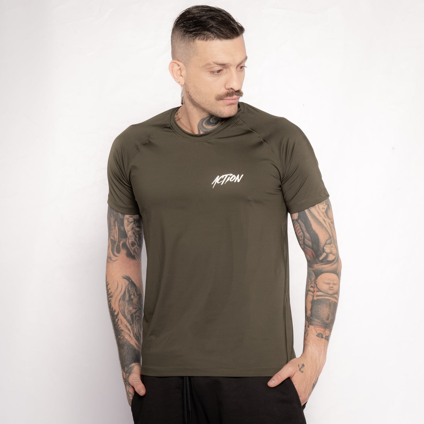 Camiseta dri-fit Verde militar