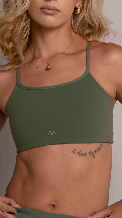Strappy Bra Suplex Verde Moss