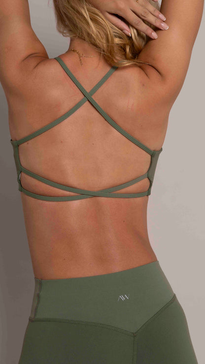 Strappy Bra Suplex Verde Moss