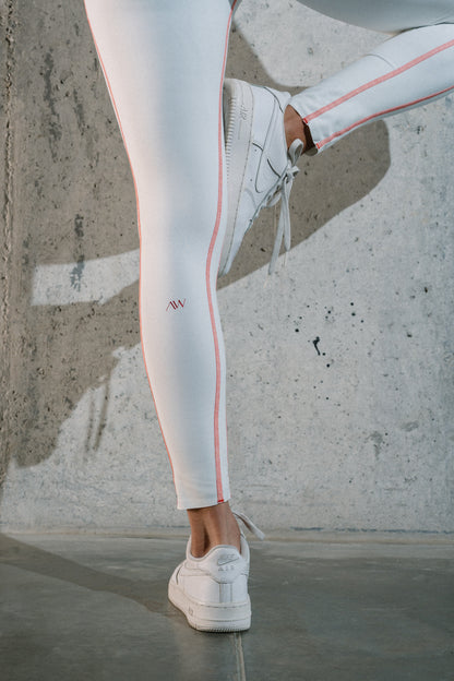 Contrast Pockets leggings Crudo