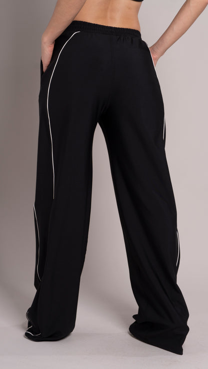 Contrast pant Negro