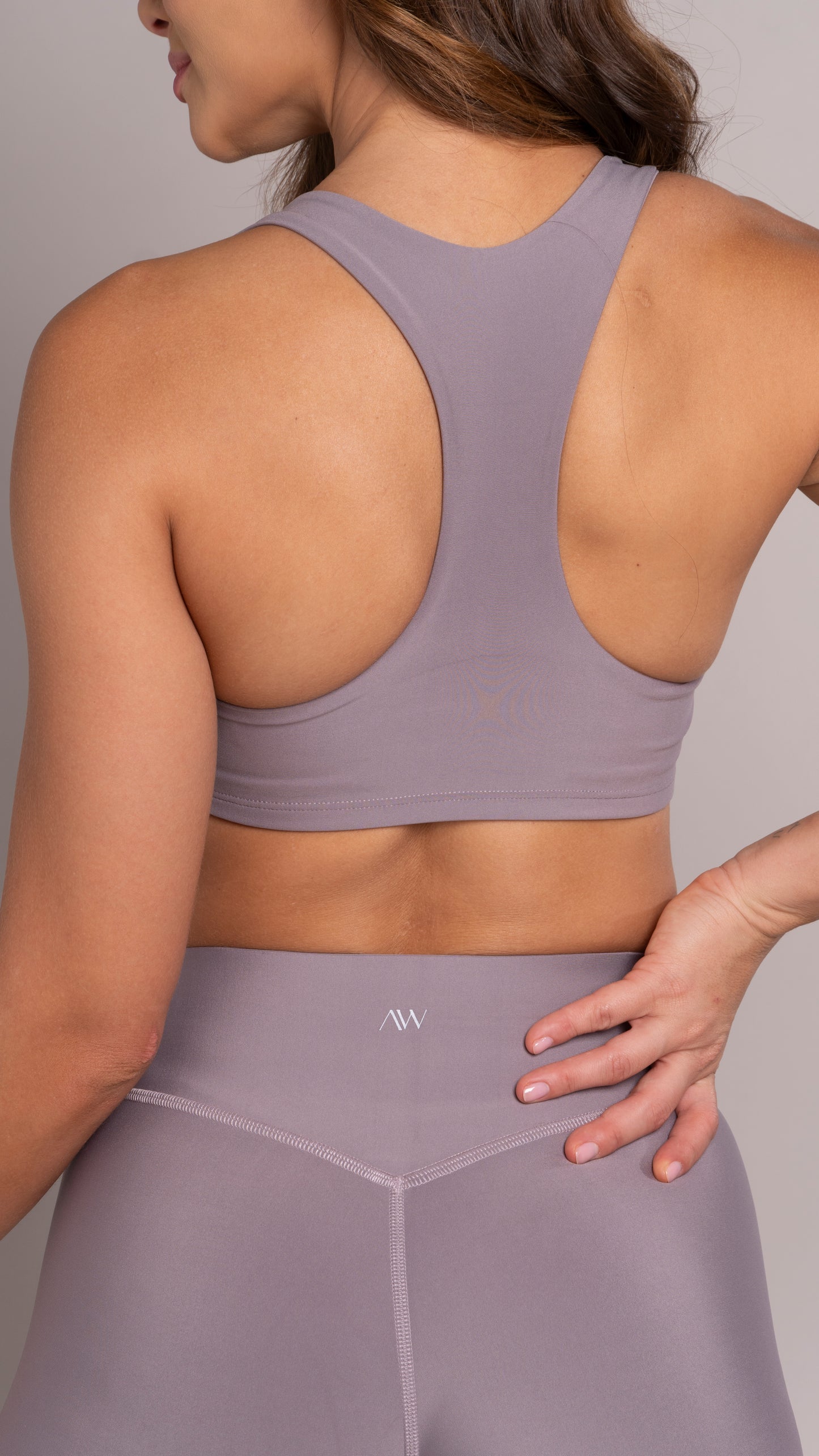 High sport bra Morado