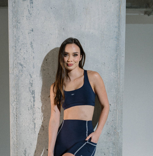 Crossback Bra Navy