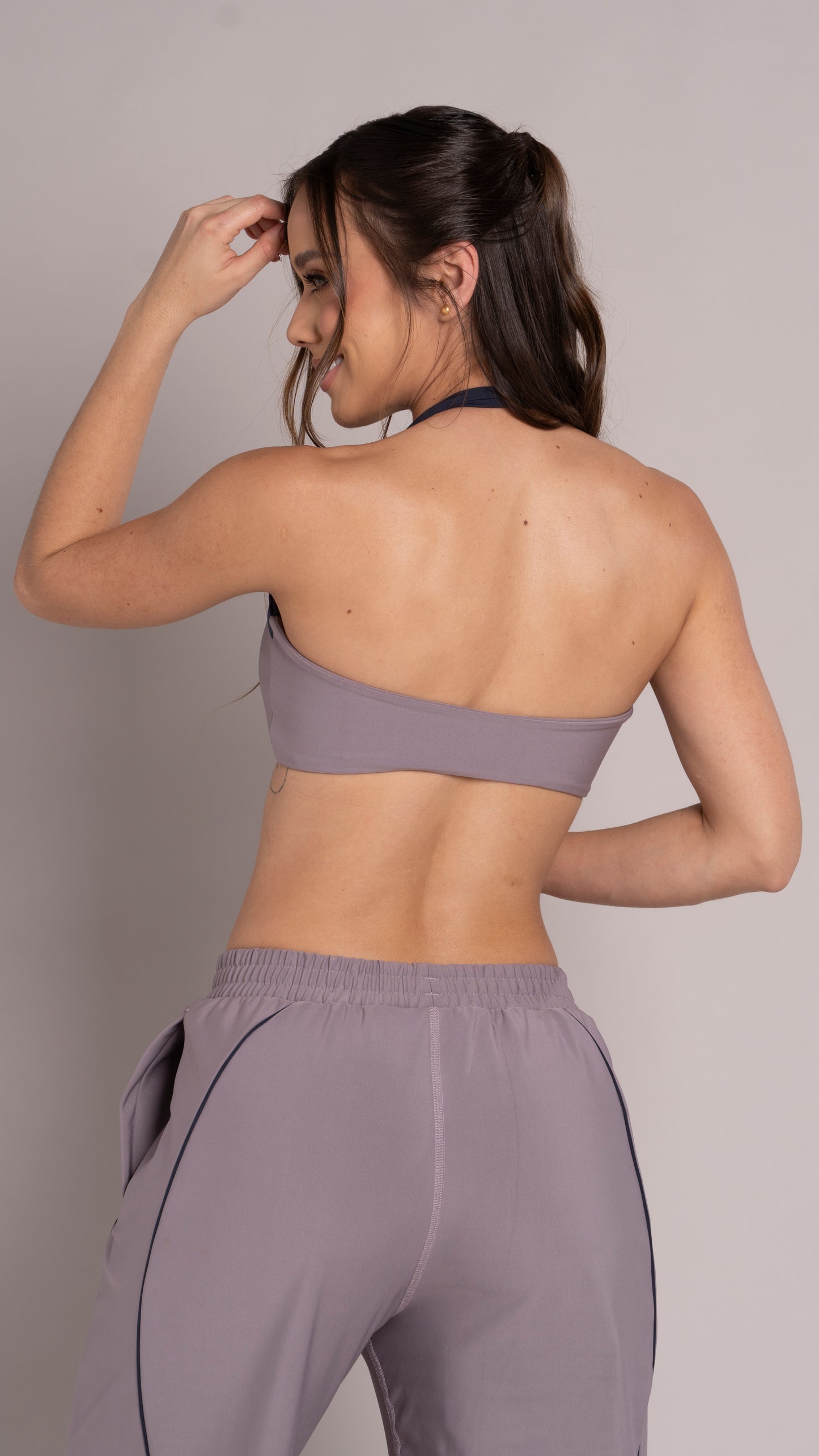 Contrast Halter top Morado