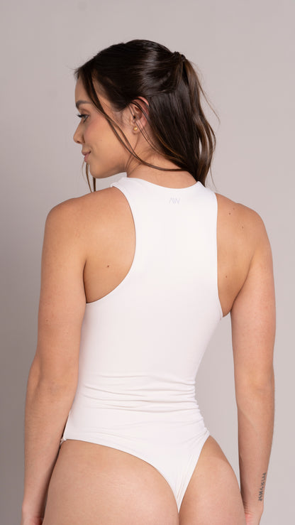 High-neck Bodysuit Crema