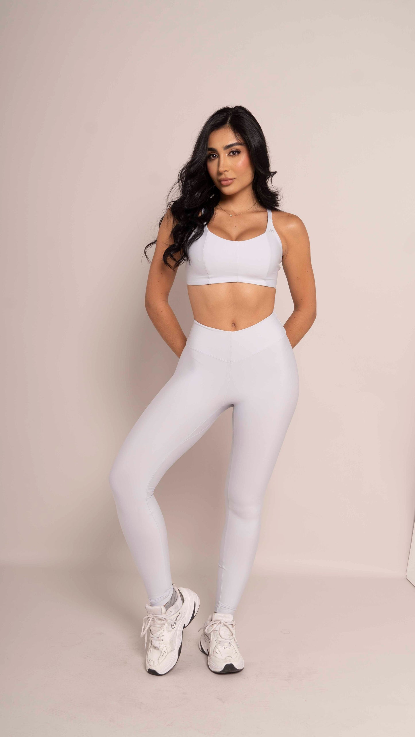 High Waist leggins V Light Blue