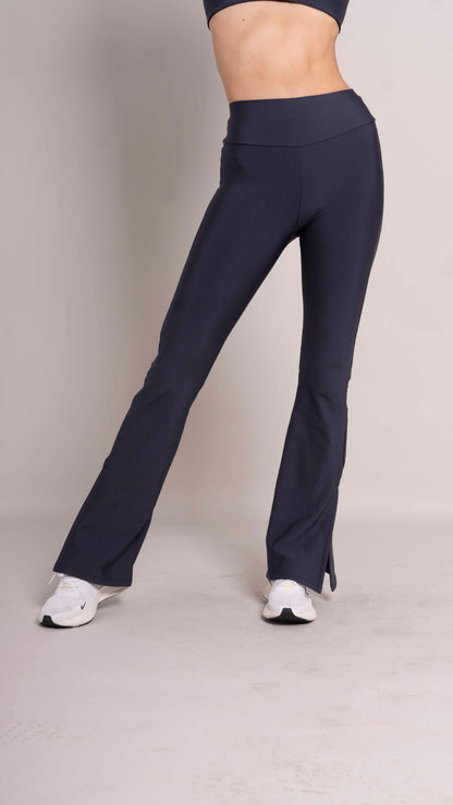 High waist leggings flair Azul Noche