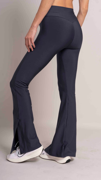 High waist leggings flair Azul Noche