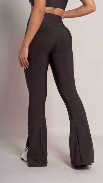 High waist leggings flair Stone