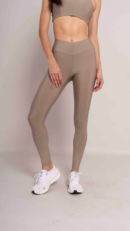 High Waist leggings V Latte