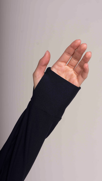 Overzised zip neck Navy