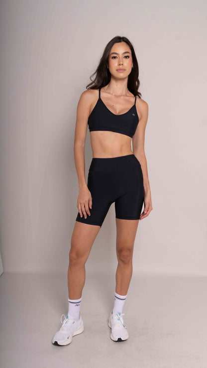 V neck bra sens Negro