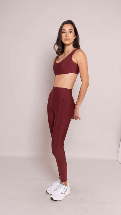 High Waist leggings sens merlot