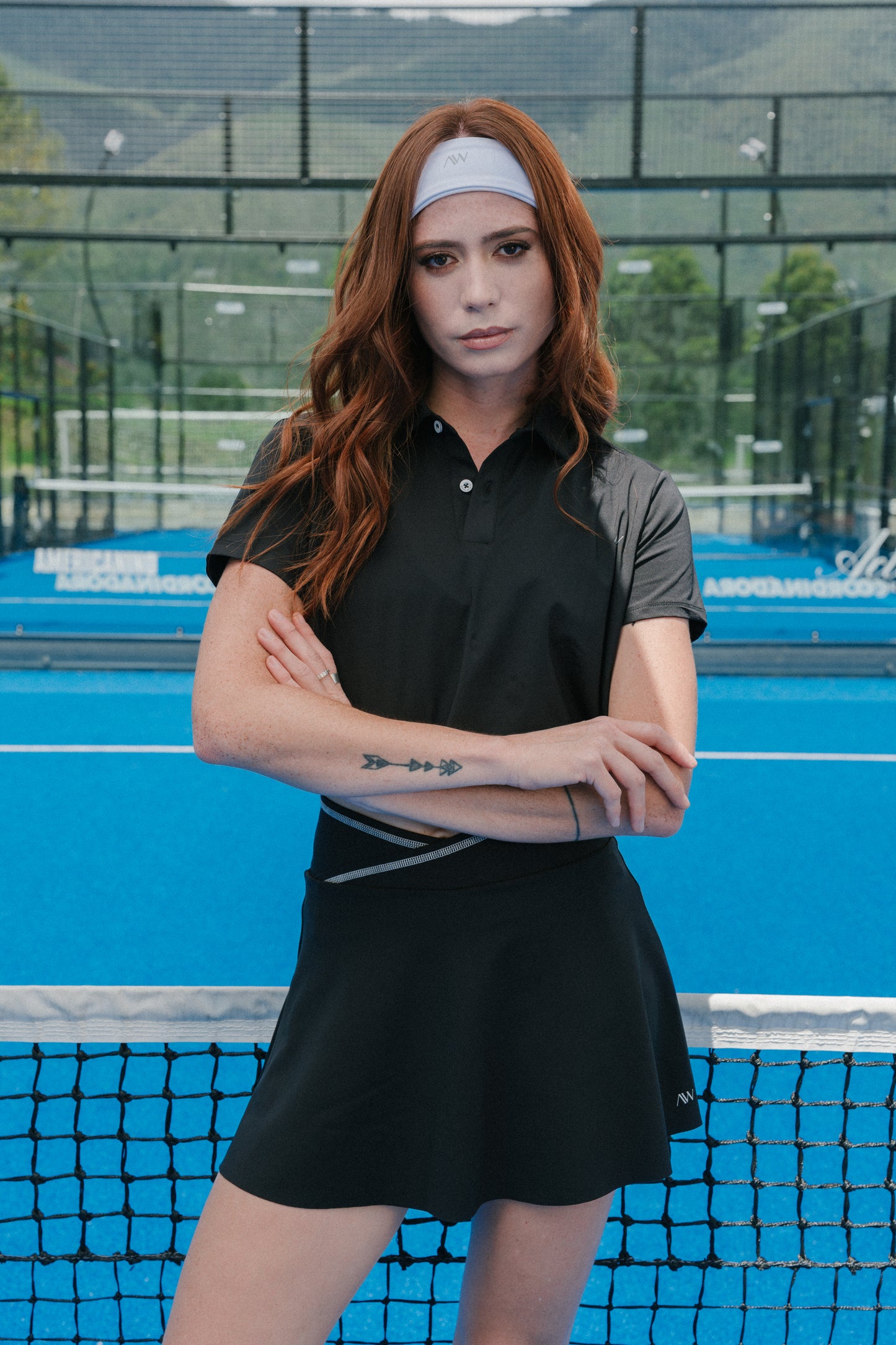 Cropped Polo Negro