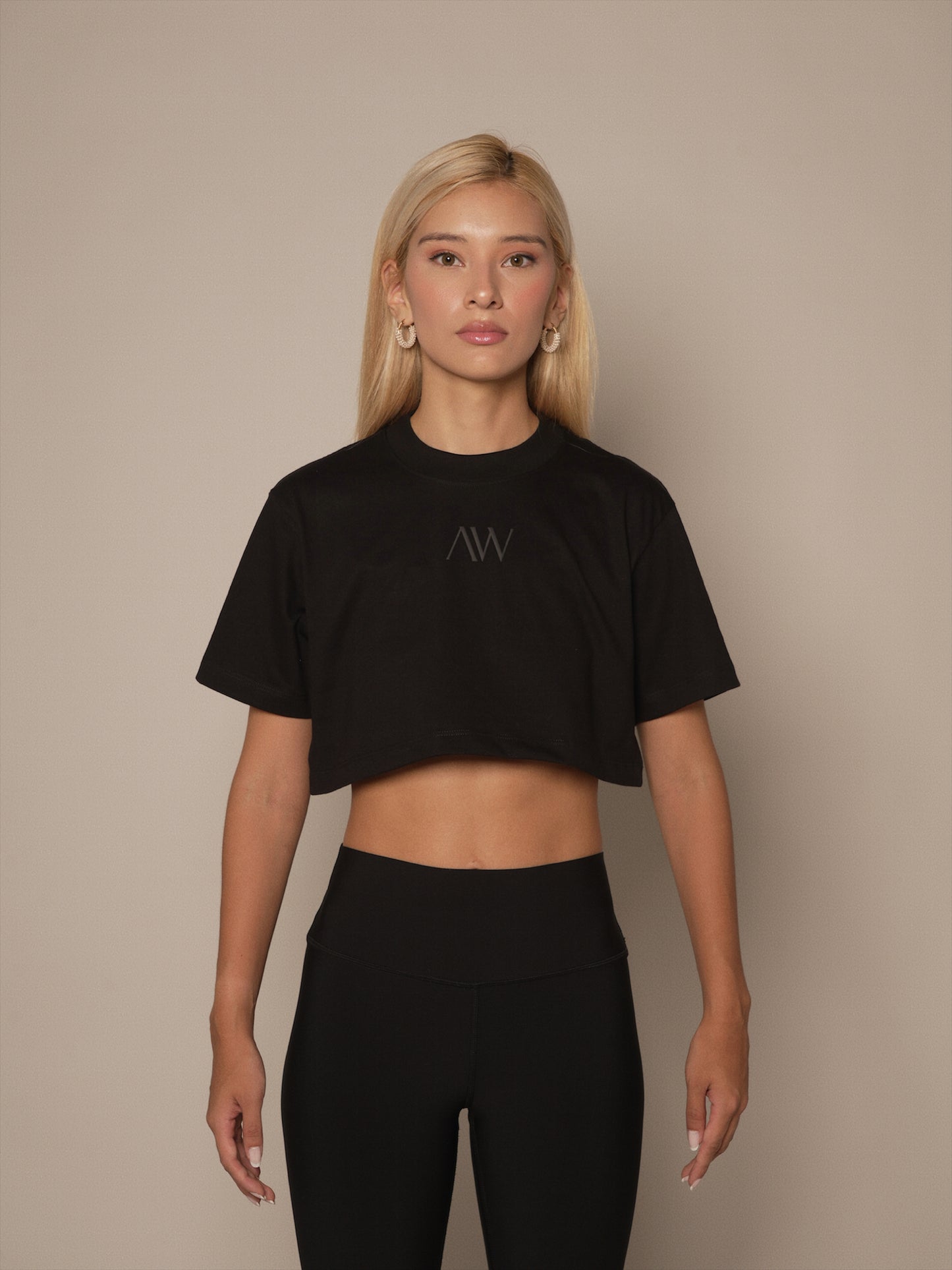 Classic Crop top AW Negro