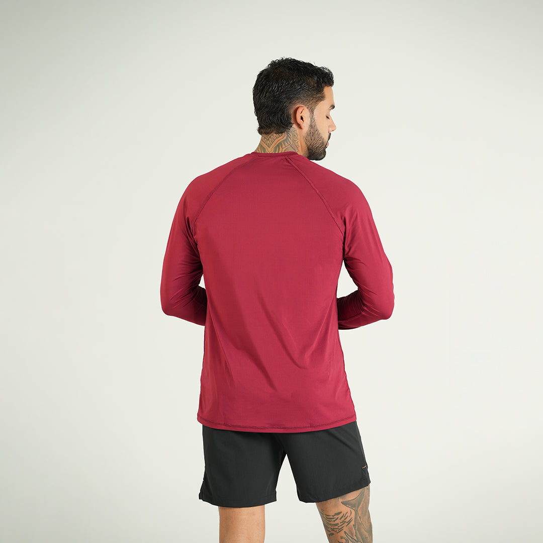 Long sleeve Men Deep Red