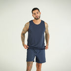 Crimson men tank Navy