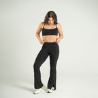High Waist Flare Leggings Sens  Negro