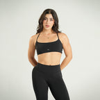 Strappy Sport Bra Negro