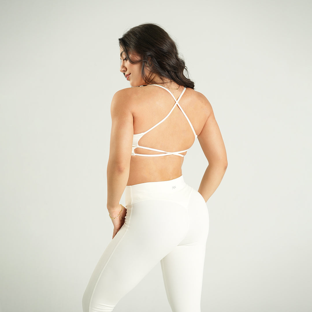 Strappy Sport Bra Crudo