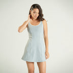 Contrast Dress Cosmic Gray
