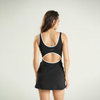 Contrast Dress Negro