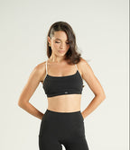 Square sport bra Negro