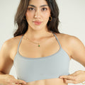 Strappy Sport Bra Cosmic Grey