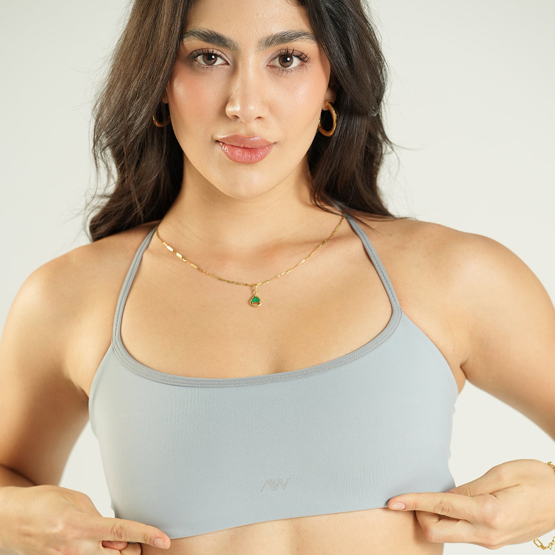 Strappy Sport Bra Cosmic Grey