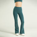 High Waist Flare Leggings Sens  Midnight Green