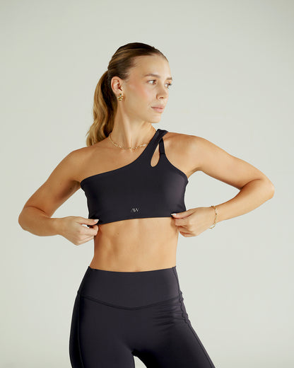 One shoulder sport bra Sens Navy