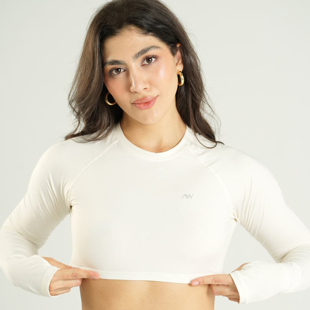 Long Sleeve Crop Crudo