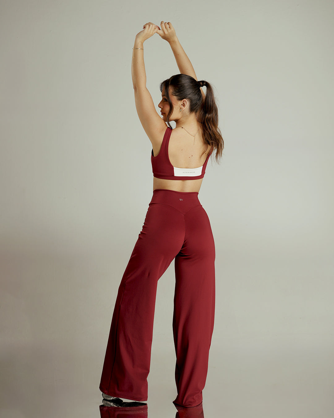 CurveUp Crossover Leggings Deep Red