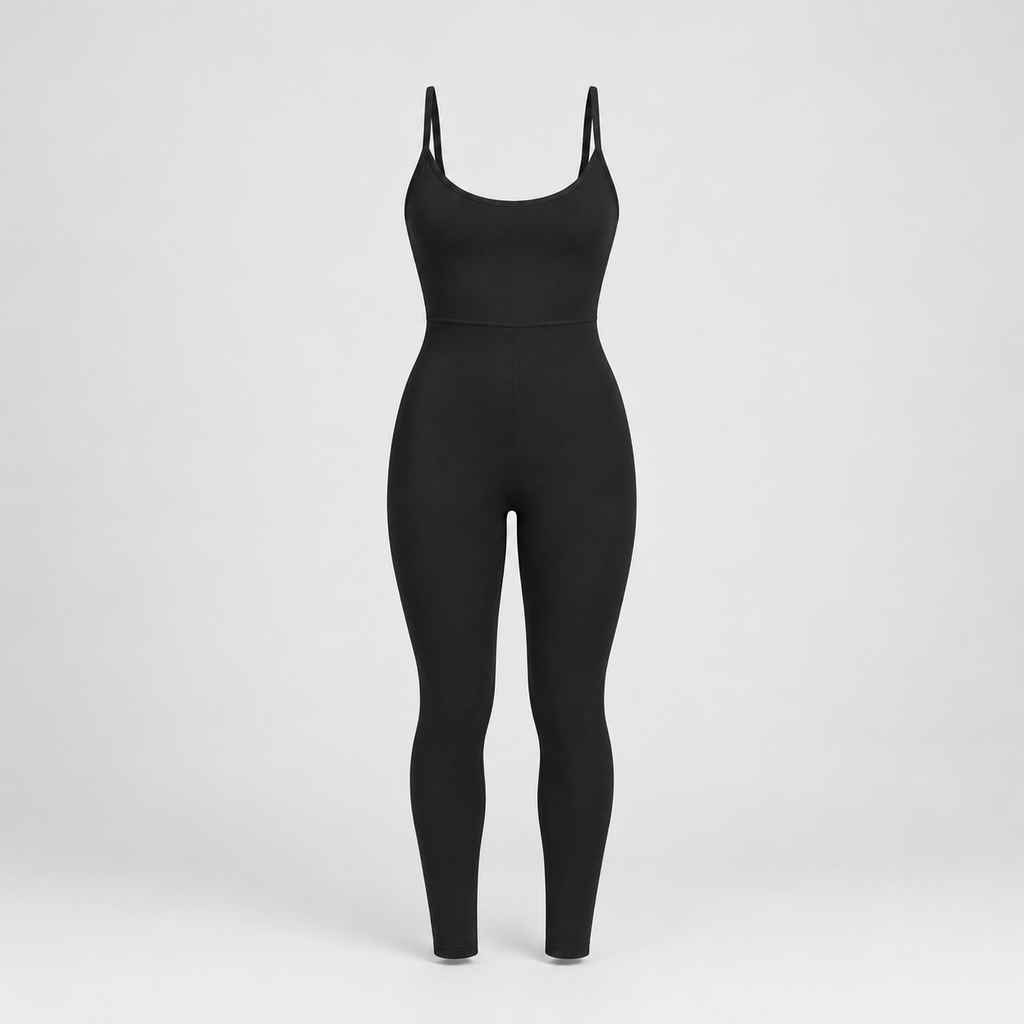 Strappy jumpsuit Sens Negro Smoke